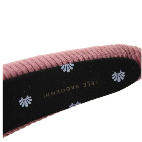 Lele Sadoughi Corduroy Padded Headband Blush Pink NWOT
